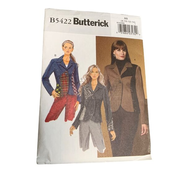 Butterick B5422 Sewing Pattern Size 8-14 Womens Jacket Uncut 2009 - Picture 1 of 2